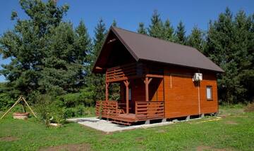 Фото номера Шале с двумя спальнями Шале Domek Nad Brzegiem г. Witanowice 15