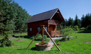Фото номера Шале с двумя спальнями Шале Domek Nad Brzegiem г. Witanowice 27